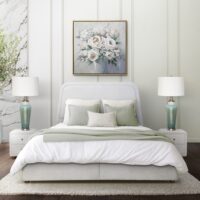 Luxury White Bed Set With Bedsheet – Premium Modern Bedroom